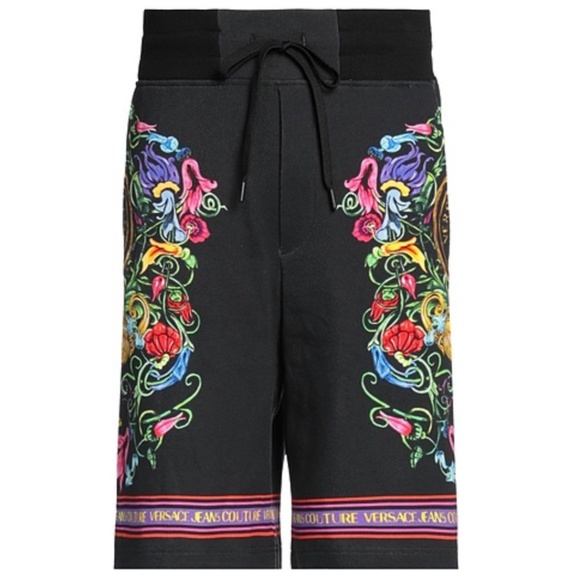 NWT | Versace Jeans Couture Felpa Baroque Print Shorts | Sz S - Picture 3 of 10